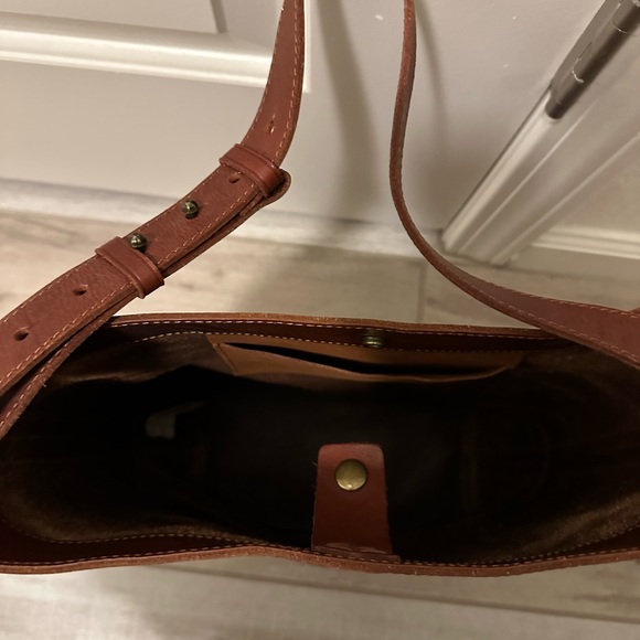 Brown Leather Shoulder Bag - Picture 2 of 3